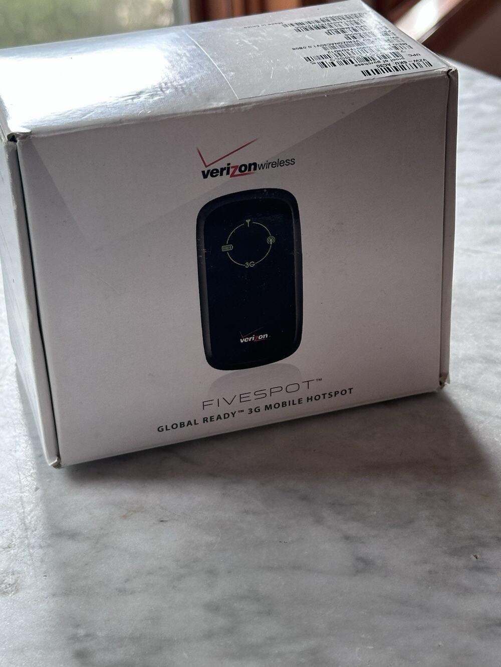 Verizon Wireless Fivespot, which is a portable 3G mobile Wi-Fi hotspot